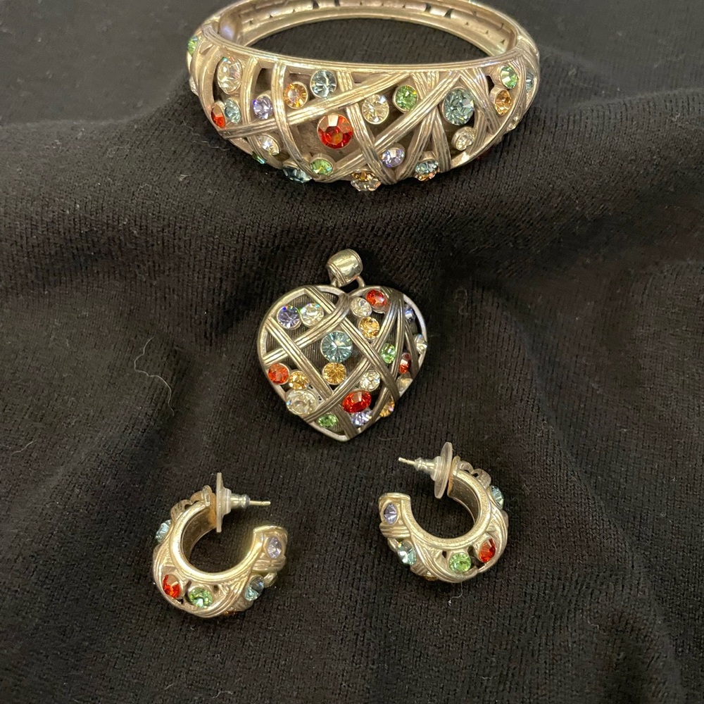 Brighton Silver Multicolor Bracelet Set